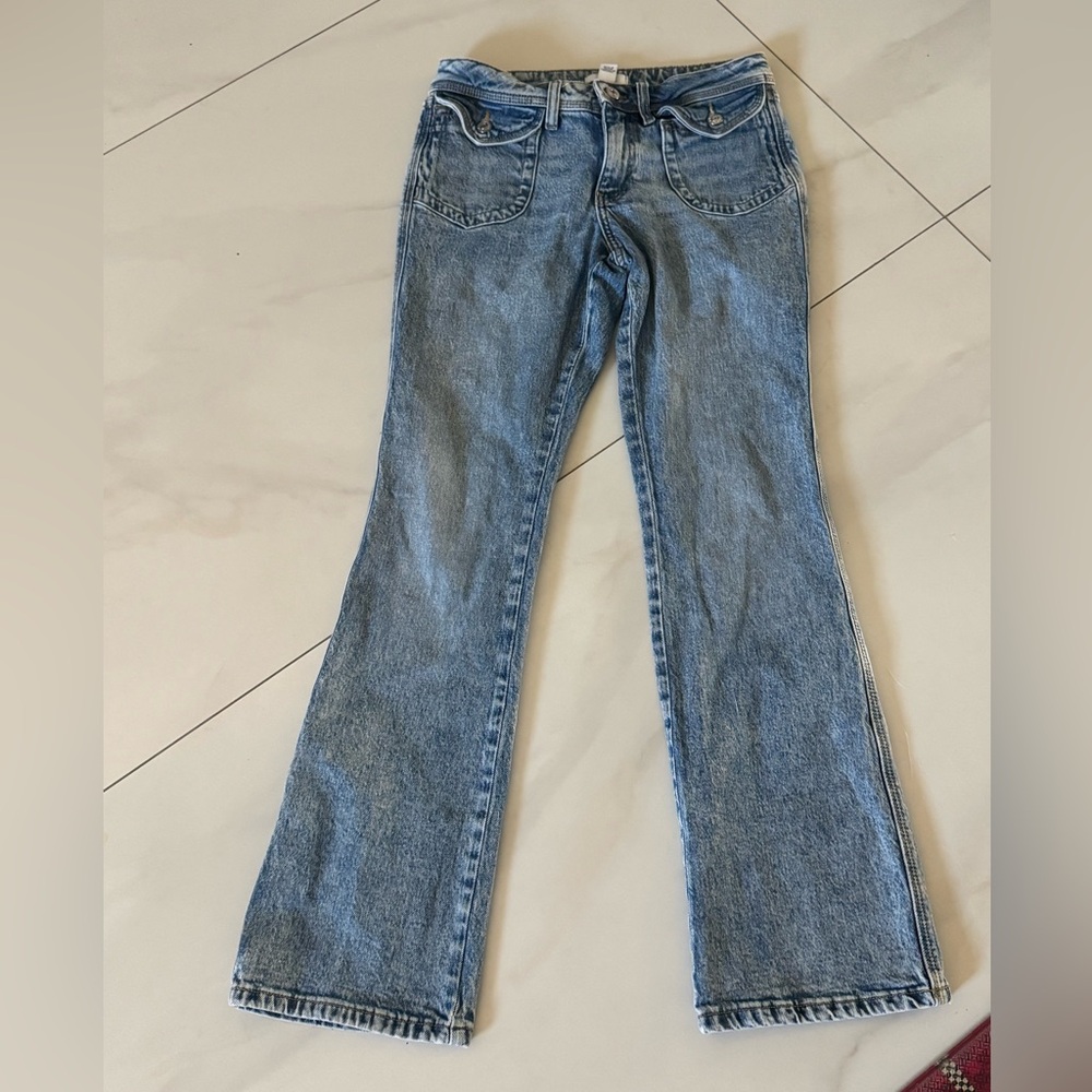 Forever 21 Light Blue Flare Jeans